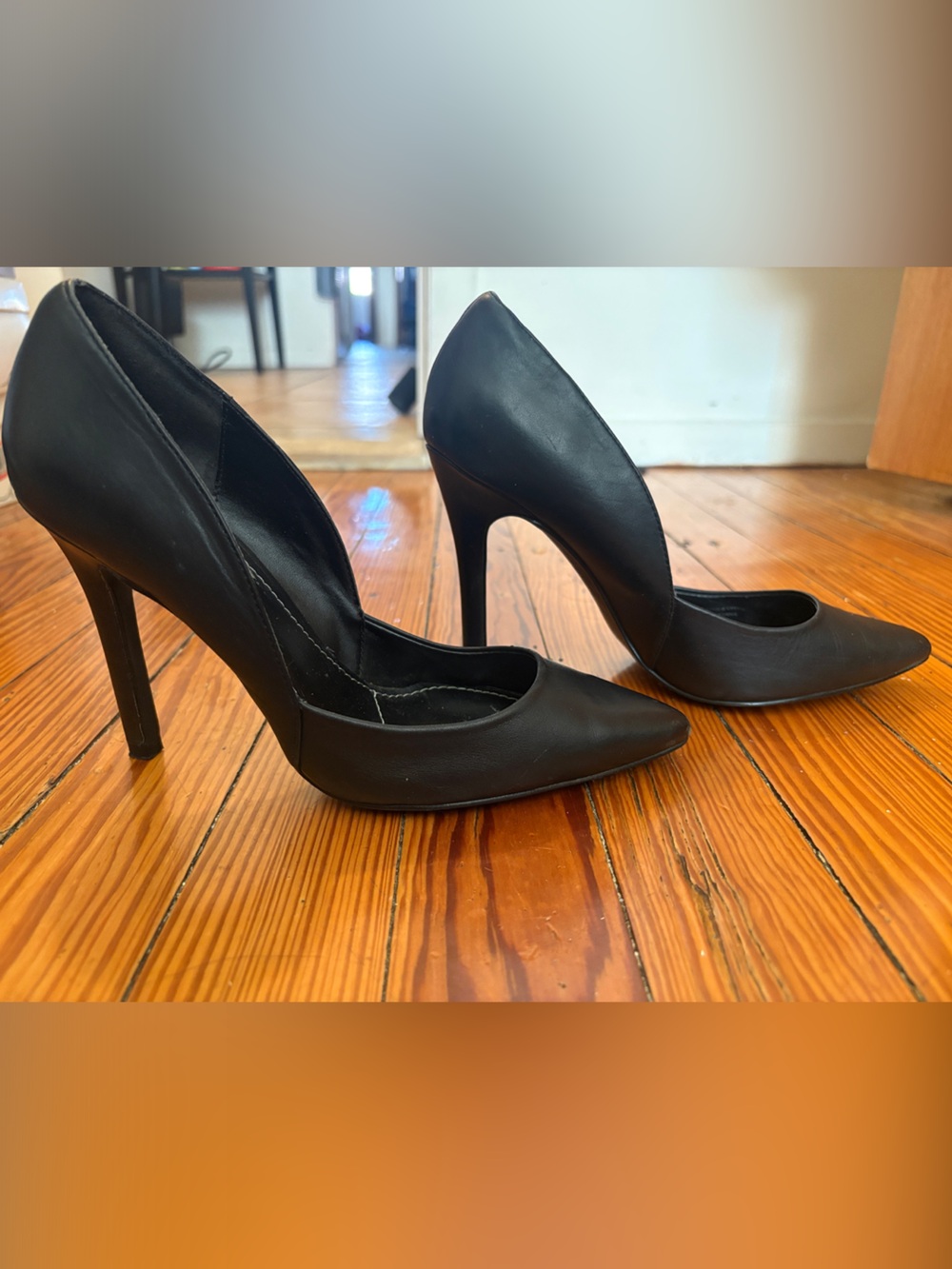 Charles By Charles David Black Pointed-Toe Stiletto Pumps